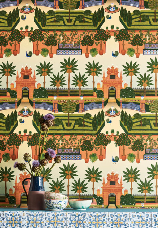 alcazar gardens seville cole and son 2020 papel pintado y papel decorativo