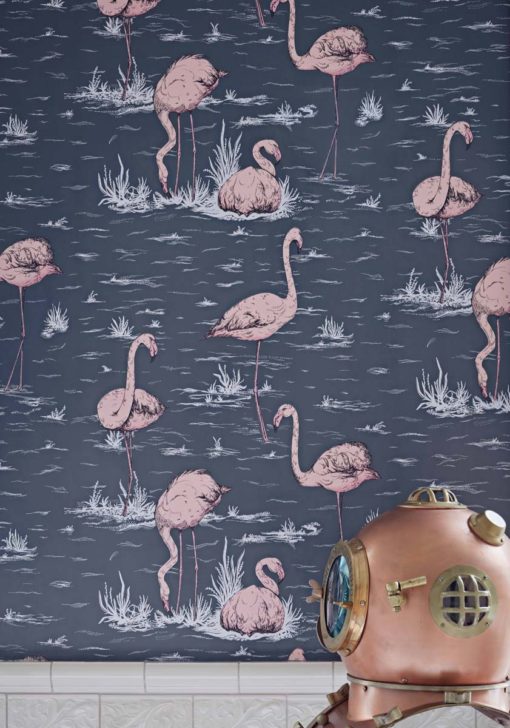 Papel pintado cole&son Icons Flamingos ambiente